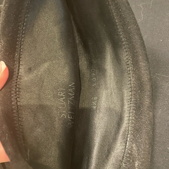 Stuart Weitzman Black Over-the-Knee Boots with Block Heel - Picture 5 of 5